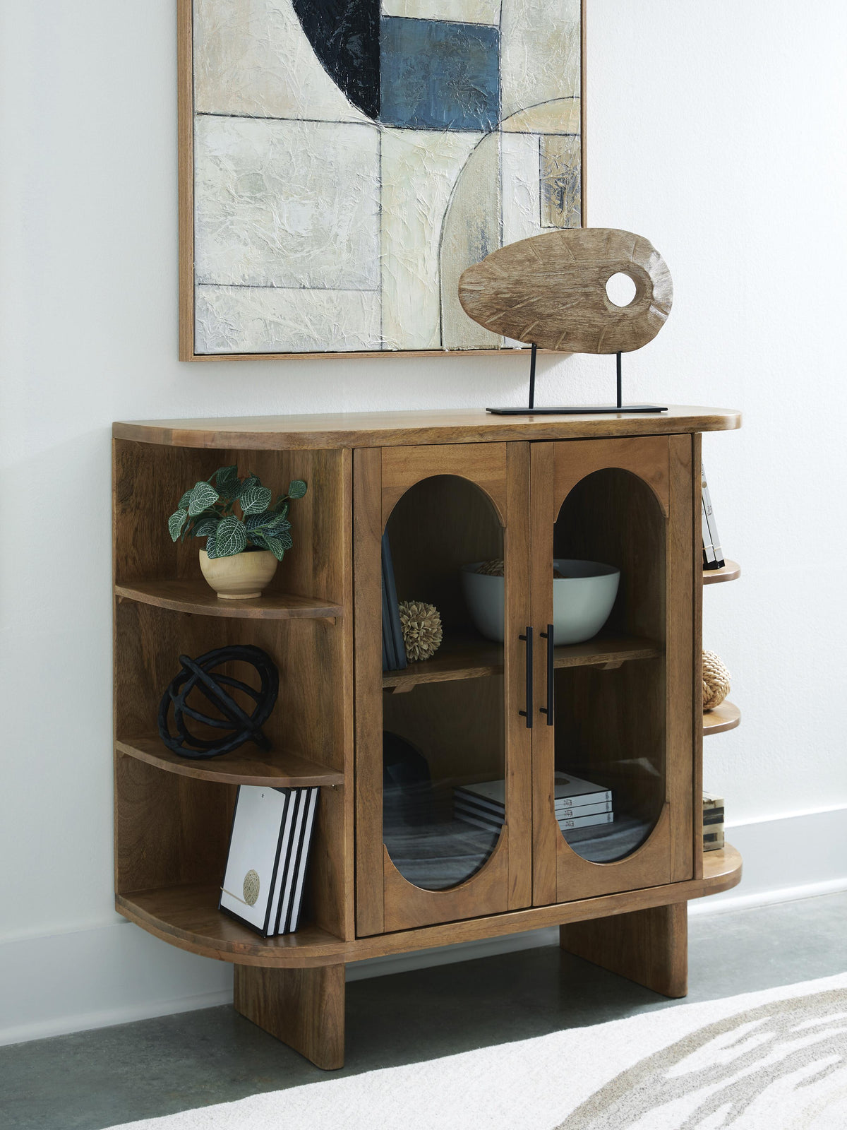 Niall Accent Cabinet - Light Brown