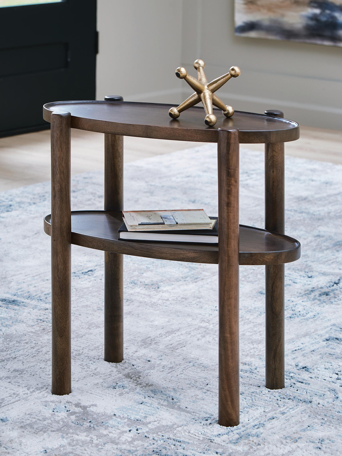 Wiattbury Accent Table - Gray Brown