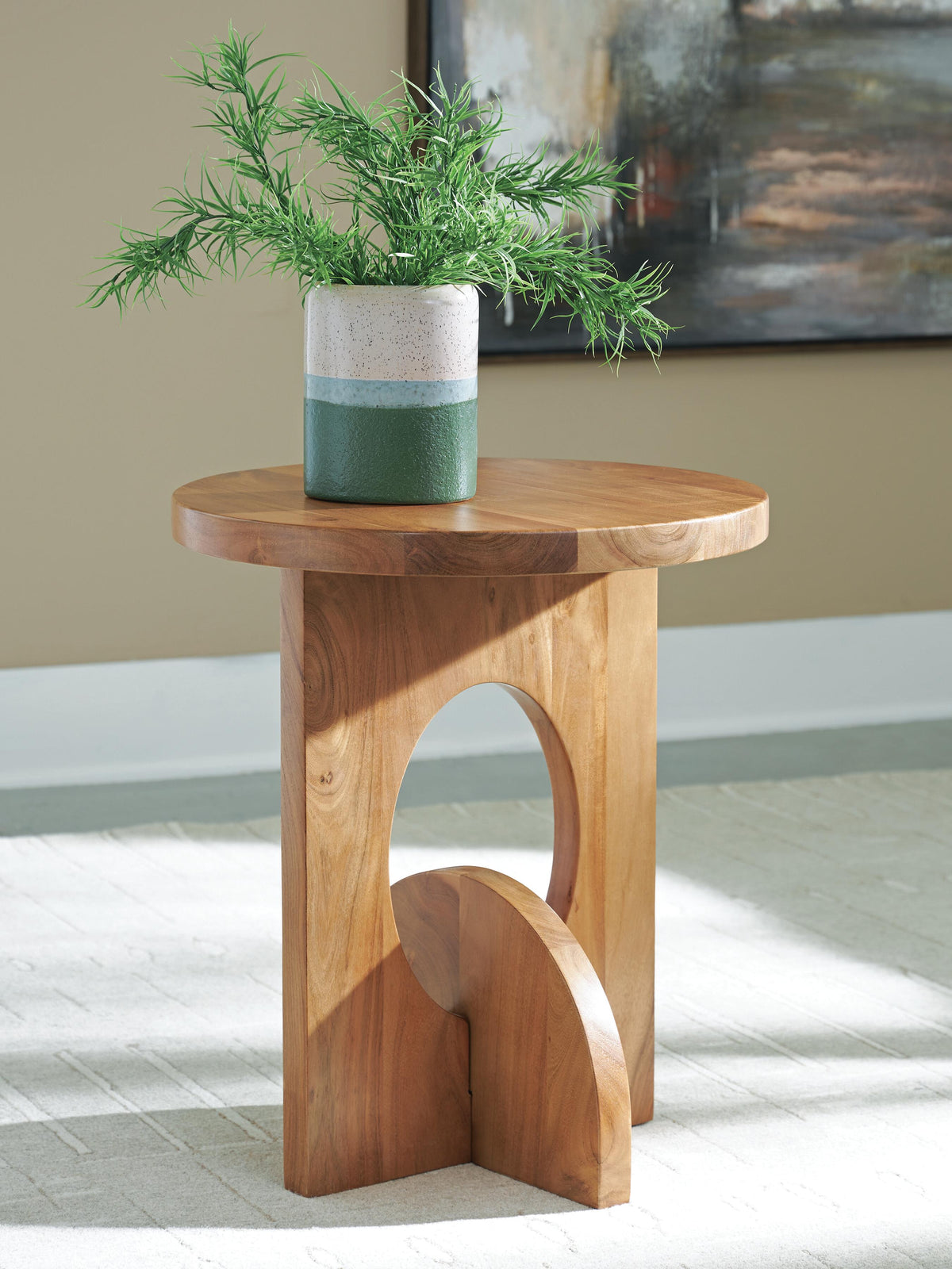 Hollbourne Accent Table - Brown