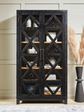 Christop Accent Cabinet - Black/Brown