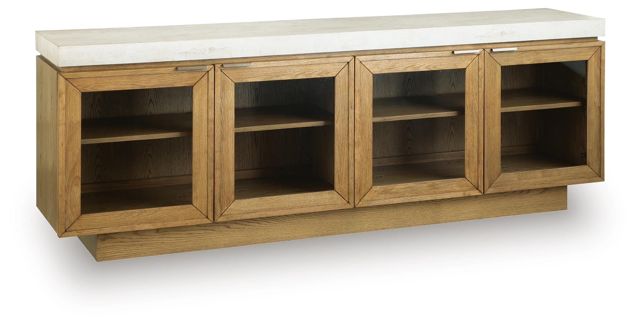 Adanworth Accent Cabinet - Light Brown/Gray