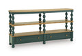 Finnworth Console Sofa Table - Blue/Brown