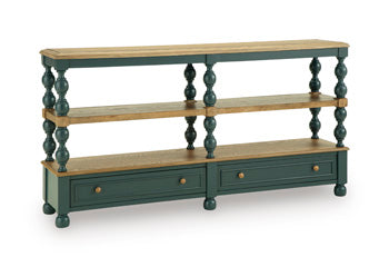 Finnworth Console Sofa Table - Blue/Brown