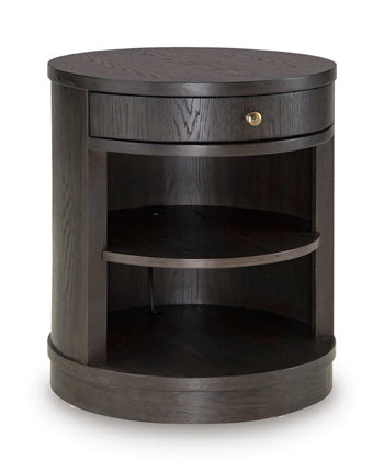 Leighmour Accent Table - Dark Brown