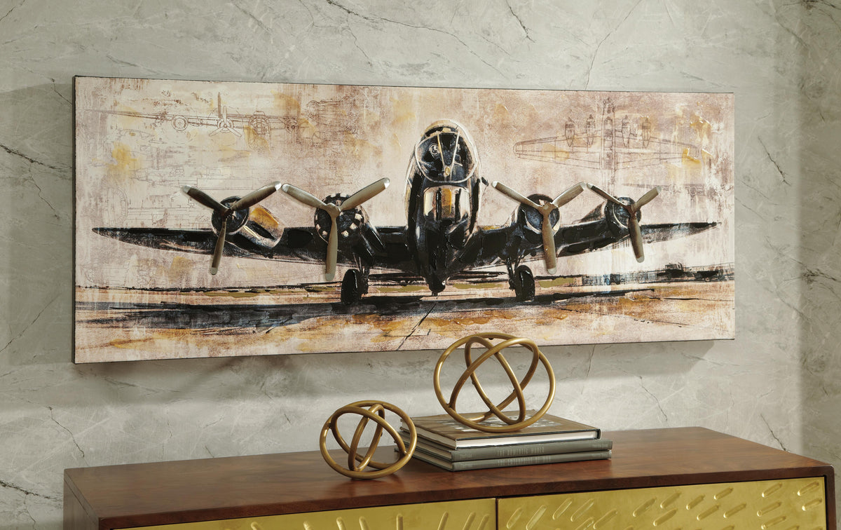 Kalene Wall Art - Brown/Black