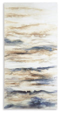 Joely Wall Art - Blue/Tan