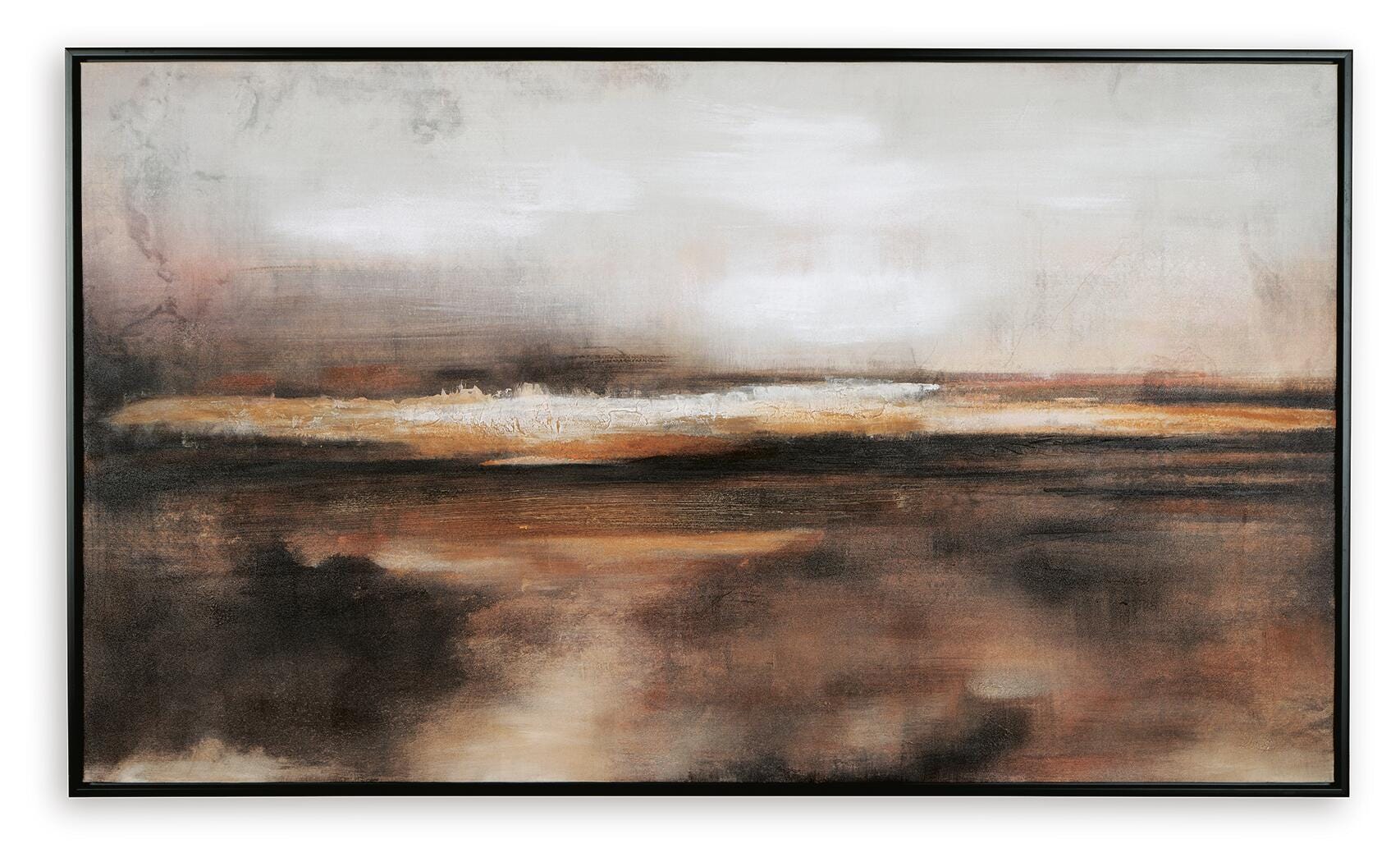 Drewland Wall Art - Black/Brown/Orange
