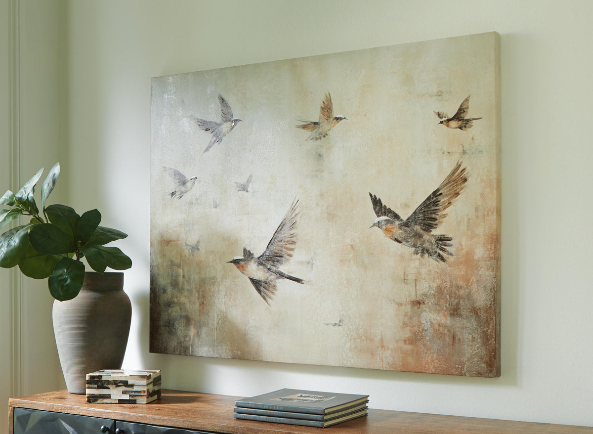Collmund Wall Art - Gray/Brown