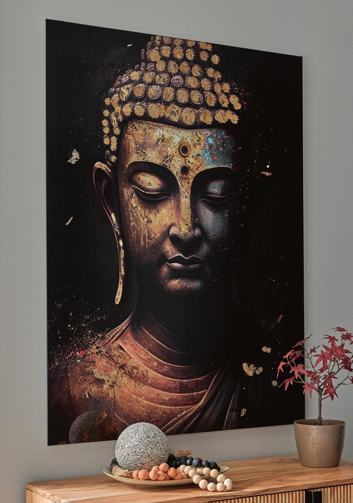 Caymoore Wall Art - Black/Gold Finish