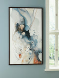 Foxenburg Wall Art - Blue/Amber/White