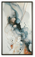 Foxenburg Wall Art - Blue/Amber/White