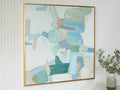 Wynburn Wall Art - White/Blue/Green