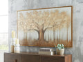 Dalewick Wall Art - Brown/Gray/Gold Finish