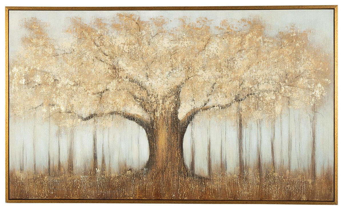 Dalewick Wall Art - Brown/Gray/Gold Finish
