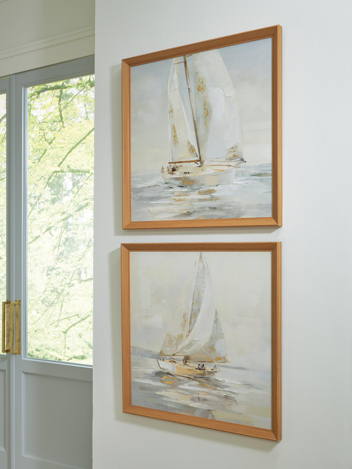 Winbrook Wall Art Set (2/CN) - Gray/Tan/Gold Finish
