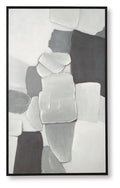 Adilson Wall Art - White/Gray/Black