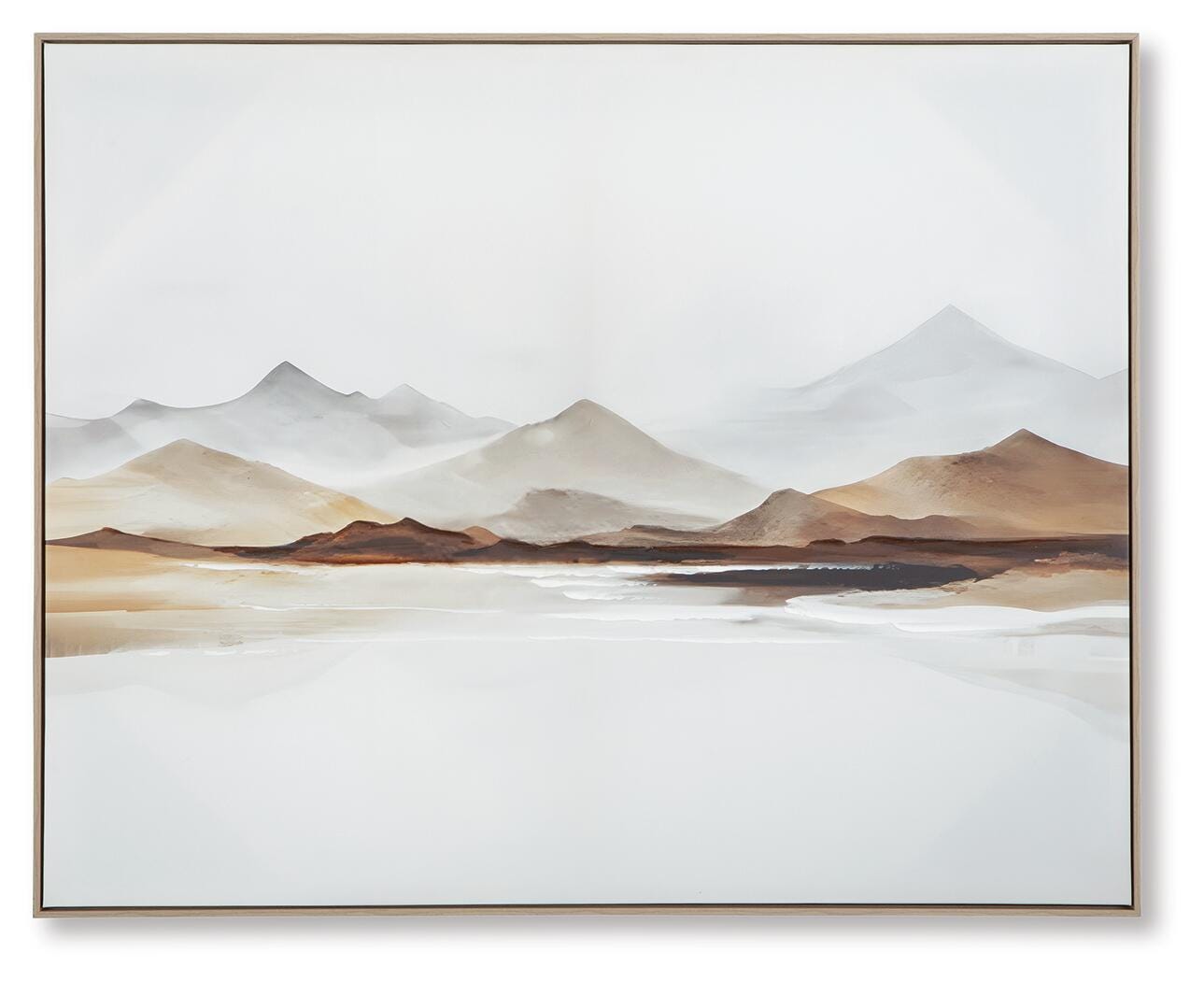 Karalen Wall Art - White/Gray/Brown
