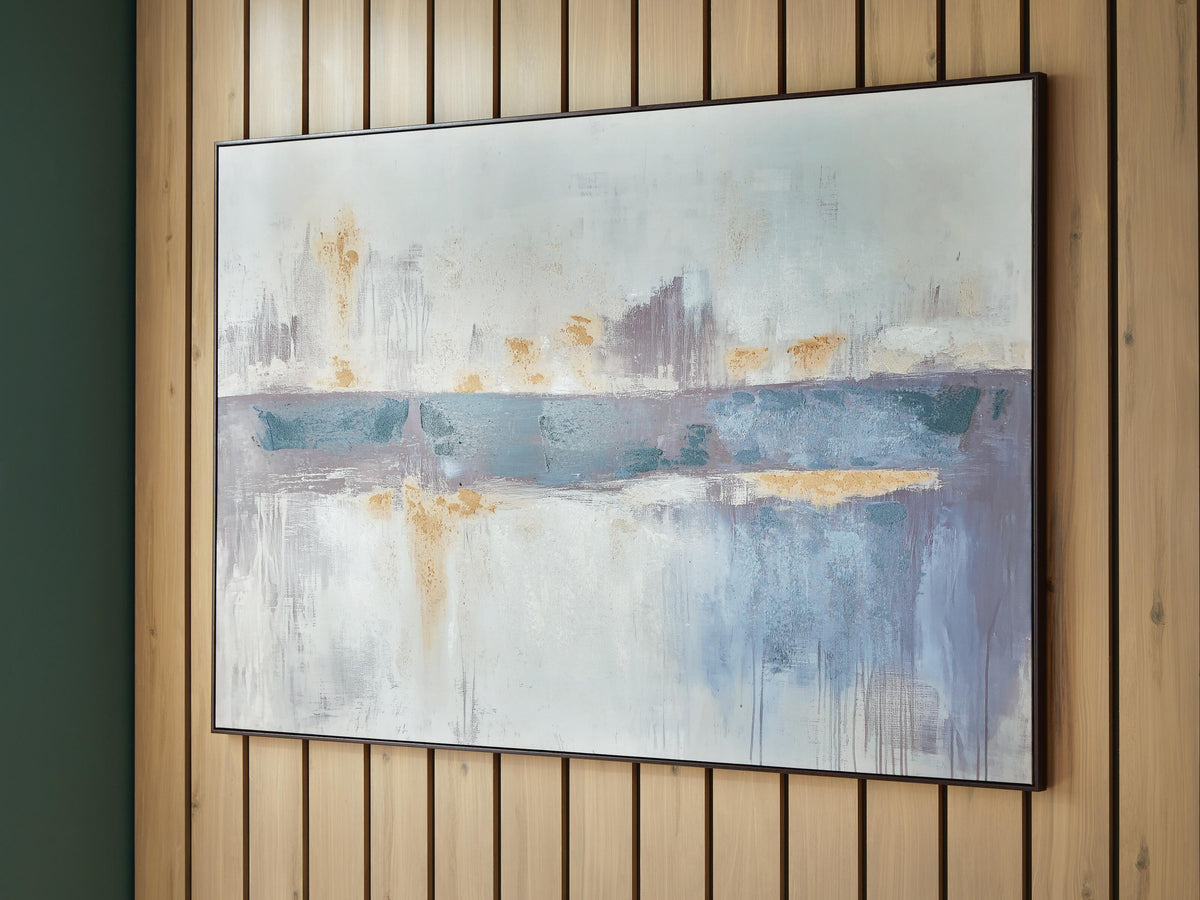 Gatesford Wall Art - Blue/White/Tan