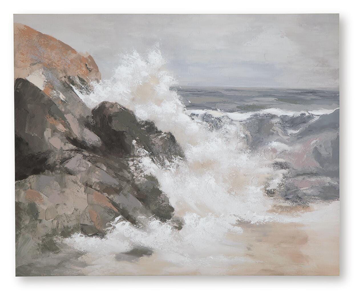 Worthner Wall Art - Tan/Gray/White