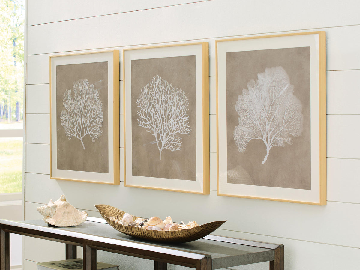 Hendridge Wall Art Set (3/CN) - Taupe/White