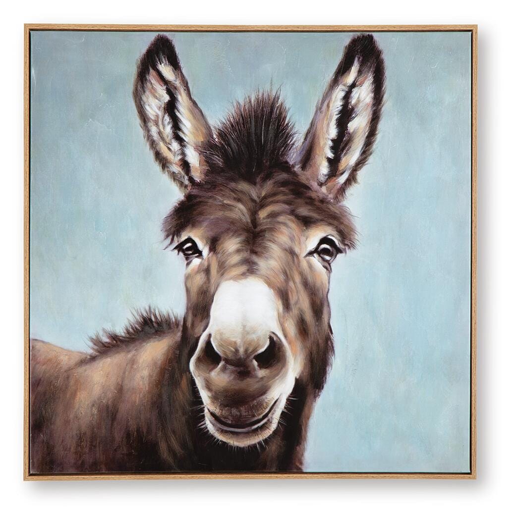 Landerton Wall Art - Brown/Blue/White