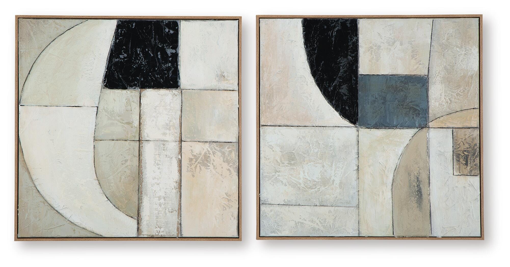 Bexlen Wall Art Set (2/CN) - Tan/Taupe/Black