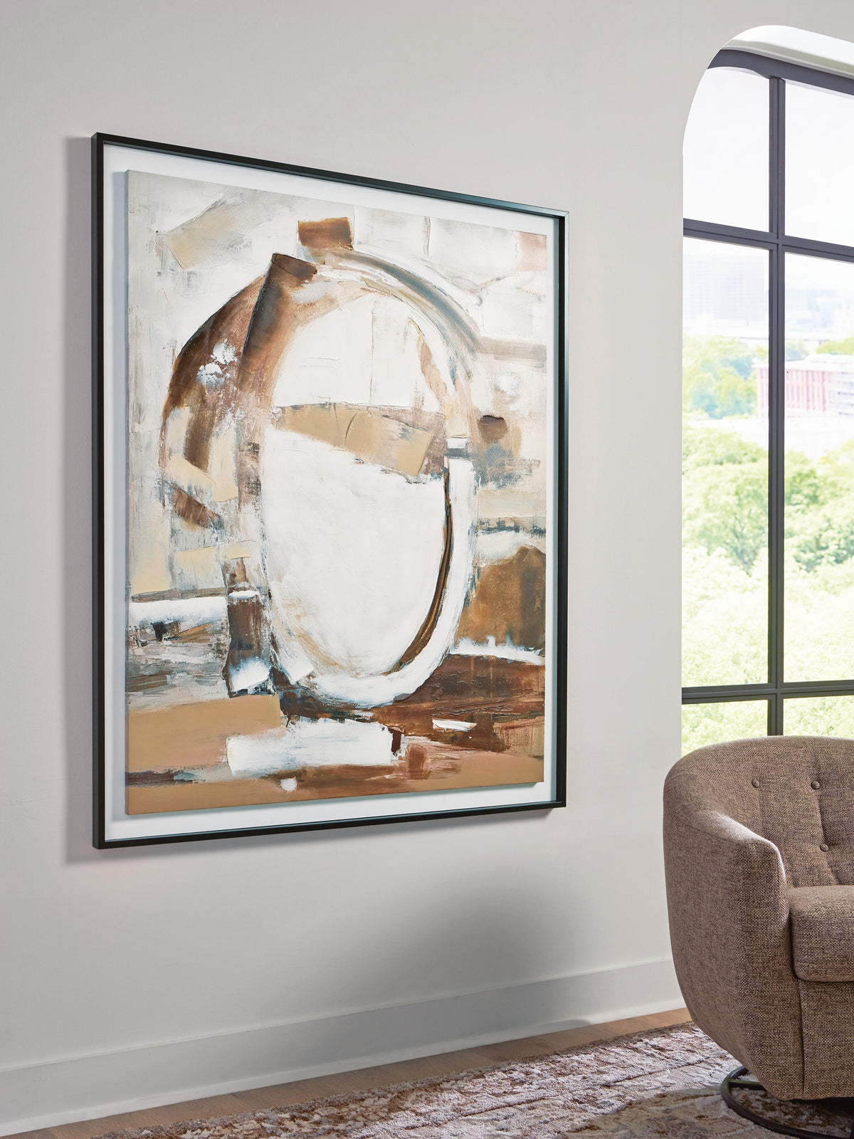 Bradlow Wall Art - Brown/White/Black