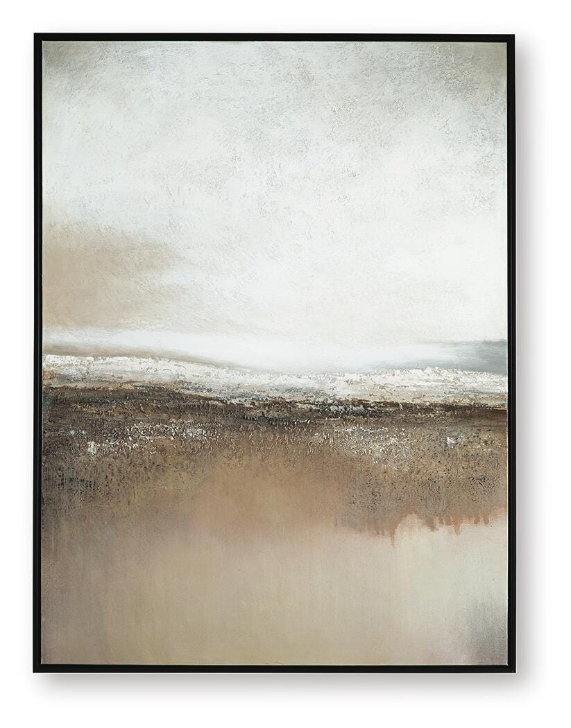 Siaking Wall Art - Brown/Gray/White