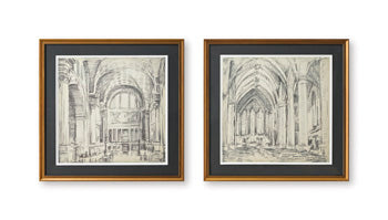 Downyard Wall Art Set (2/CN) - Black/Beige