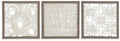 Odella Wall Decor Set (3/CN) - Cream/Taupe