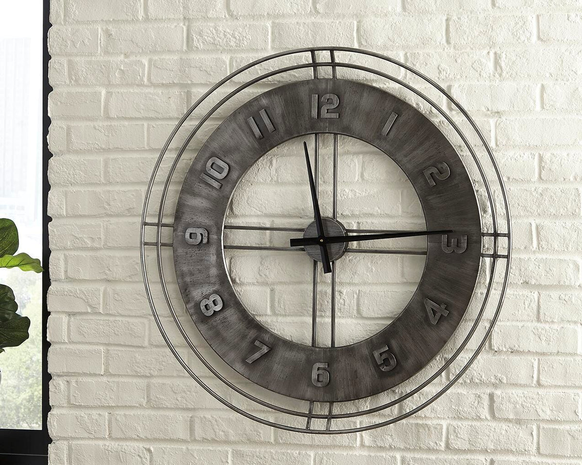 Ana Sofia Wall Clock - Antique Gray