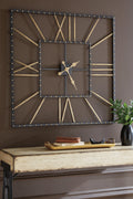 Thames Wall Clock - Black/Gold Finish