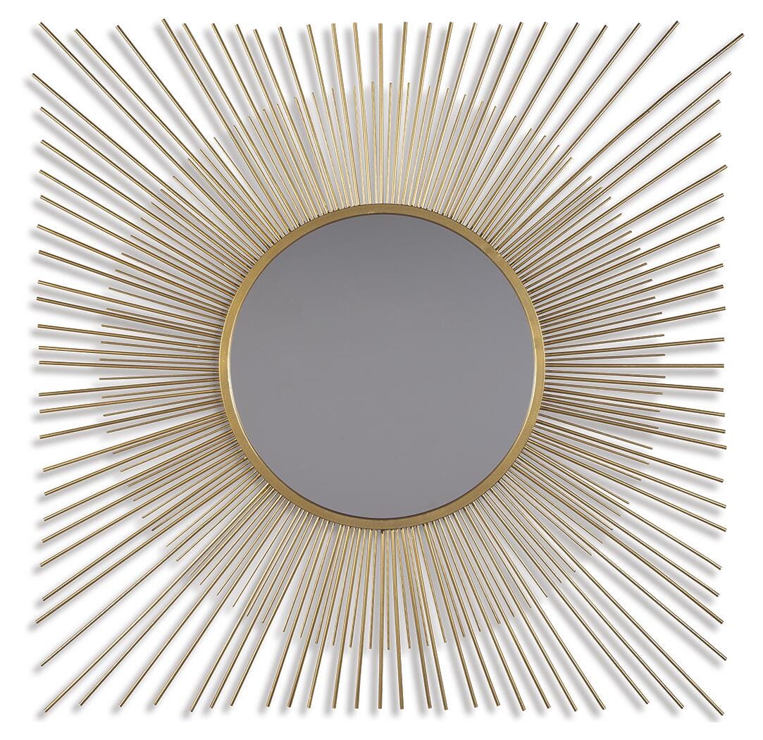 Elspeth Accent Mirror - Gold Finish