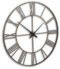 Paquita Wall Clock - Antique Silver