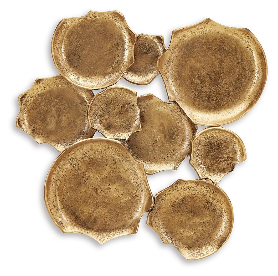 Gageton Wall Decor - Antique Gold Finish