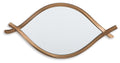 Bartner Accent Mirror - Antique Gold Finish
