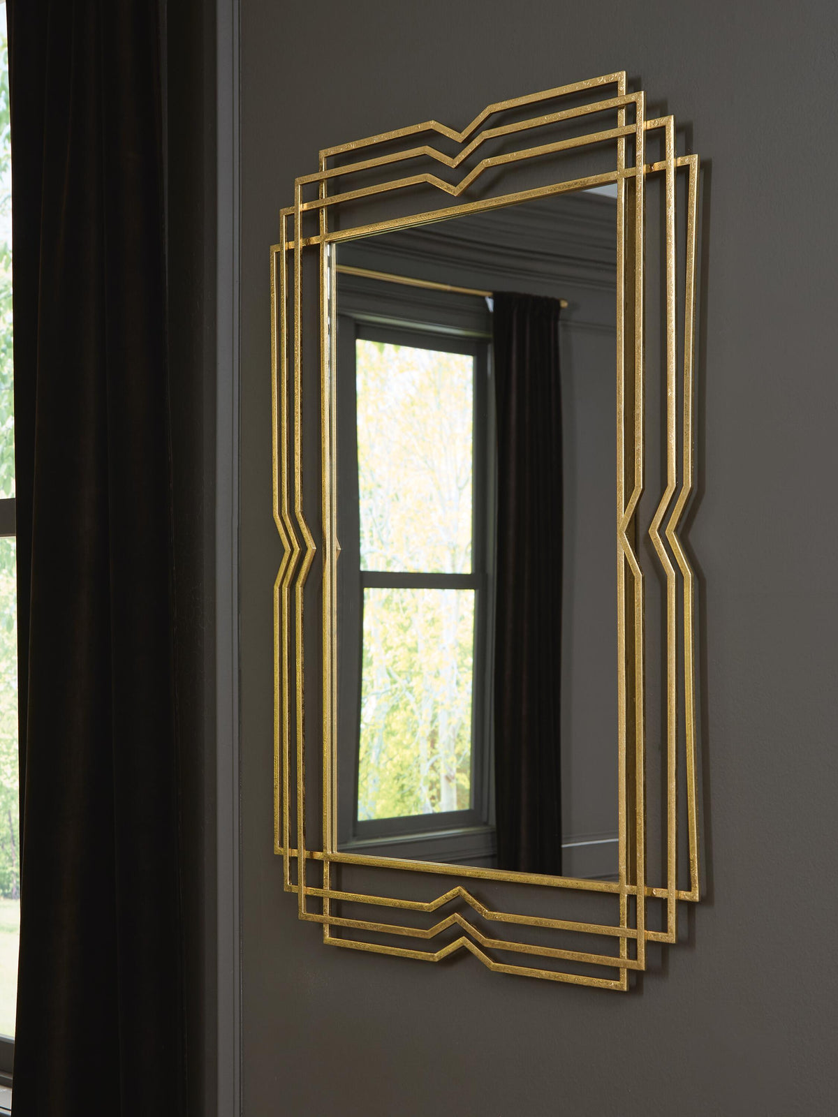 Claybrook Accent Mirror - Gold Finish