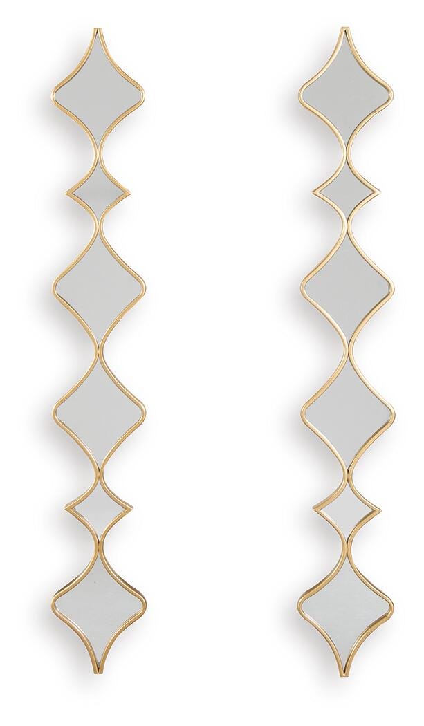 Harriswood Accent Mirror Set (2/CN) - Gold Finish