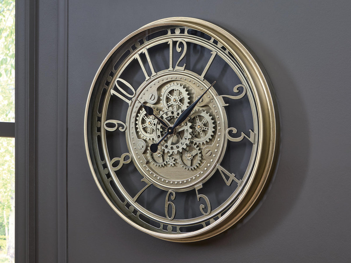 Gilover Wall Clock - Champagne Finish