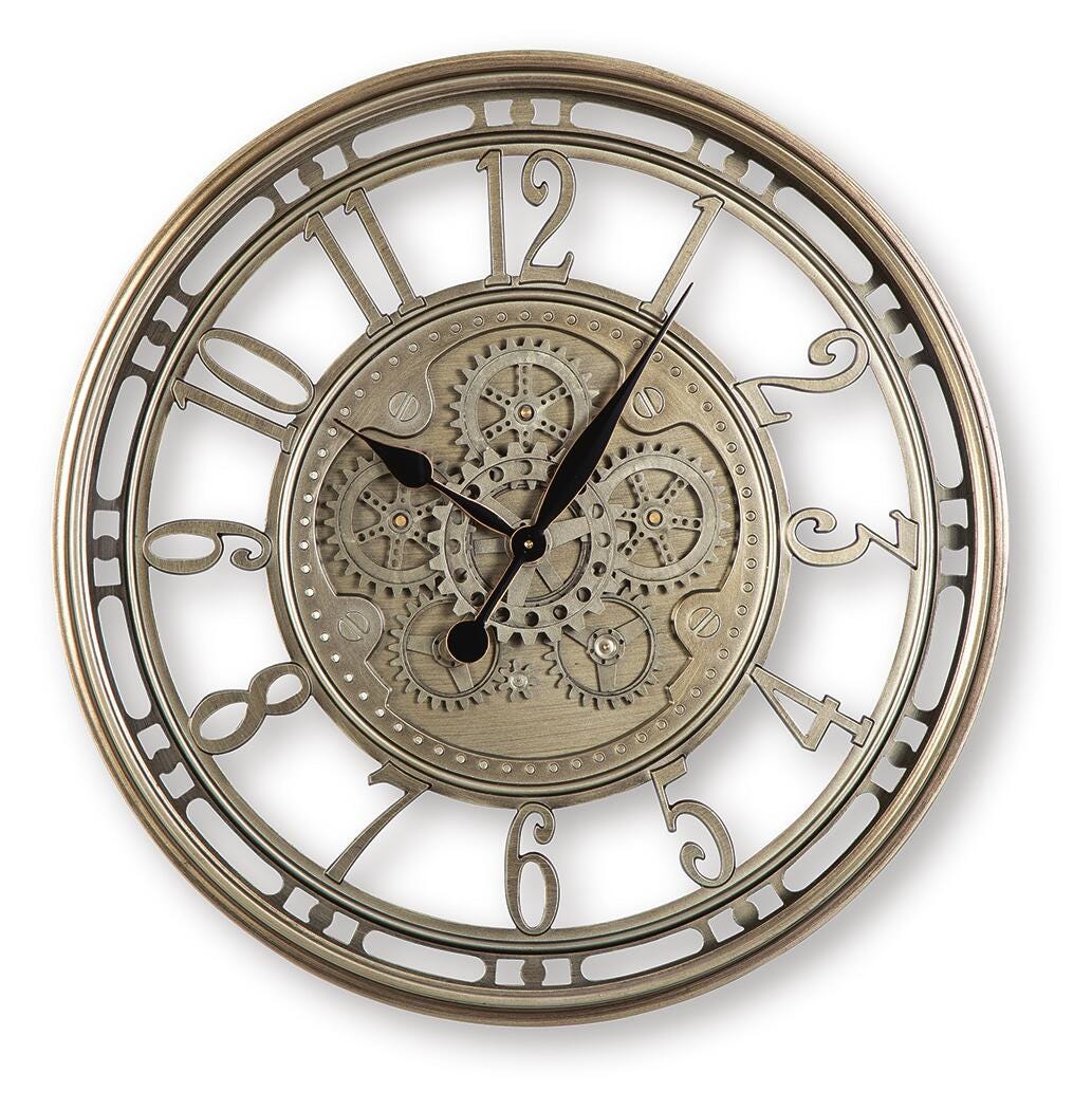 Gilover Wall Clock - Champagne Finish
