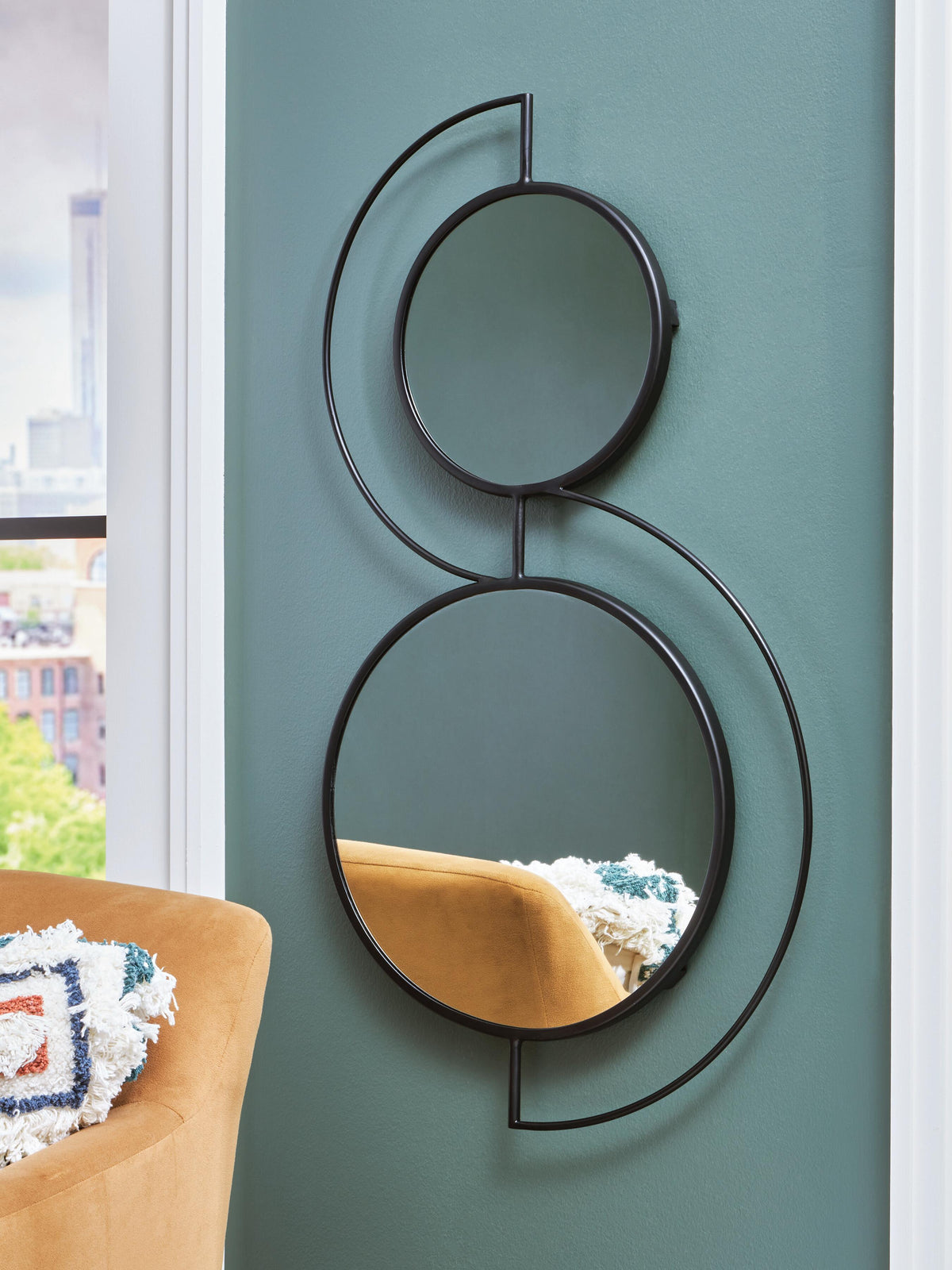 Shayham Accent Mirror - Black