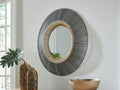 Dallmen Accent Mirror - Black/Gold Finish