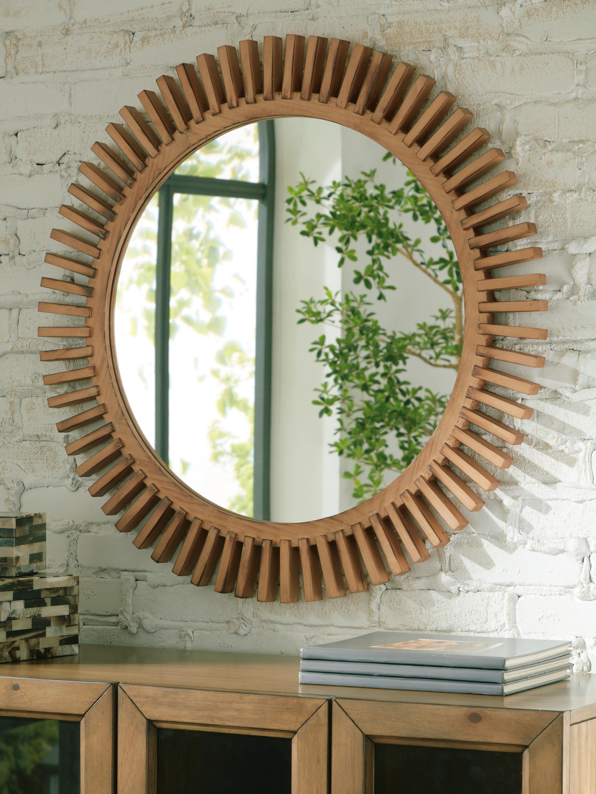 Tedwell Accent Mirror - Brown