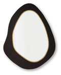 Kierlock Accent Mirror - Black/Gold Finish