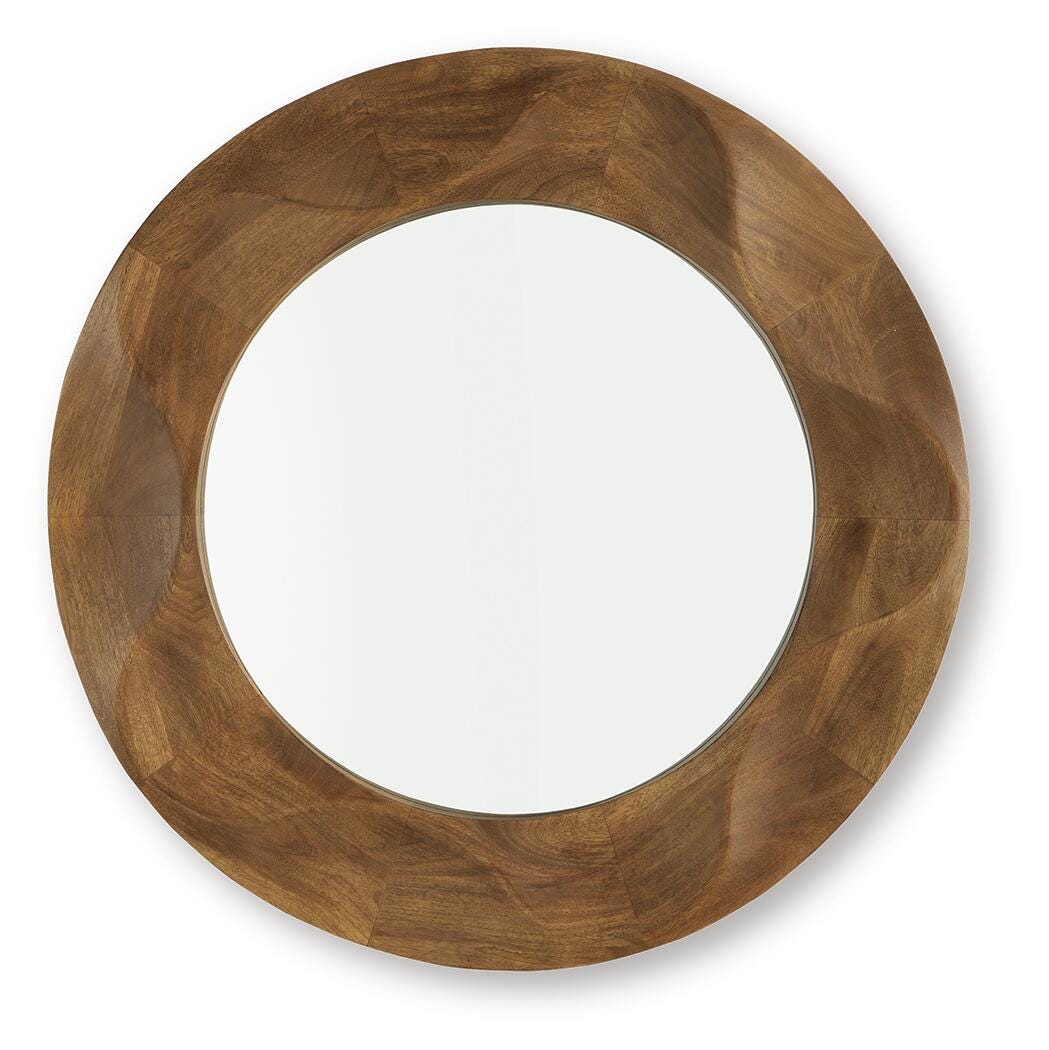 Aajon Accent Mirror - Brown