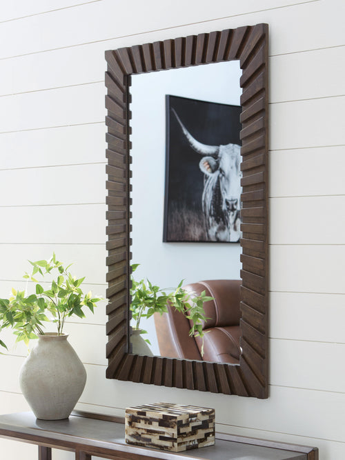 Advin Accent Mirror - Dark Brown
