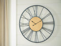 Brockett Wall Clock - Black/Natural