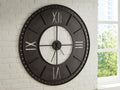 Lytle Wall Clock - Antique Brown