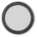 Corinsworth Accent Mirror - Charcoal/Brass Finish