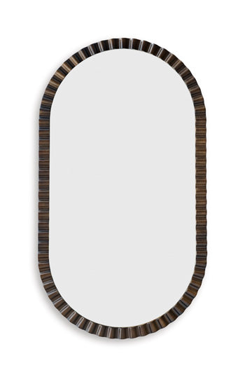 Clorington Accent Mirror - Dark Brown